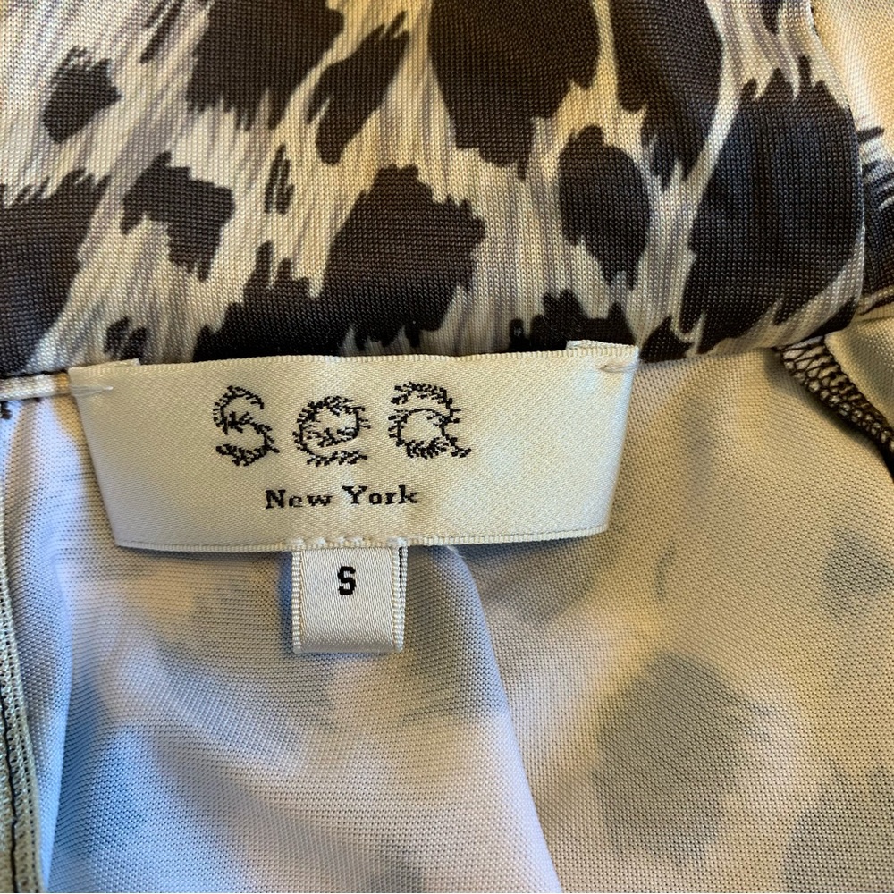 Sea New York black and cream front Gathered, back zip top size S - Picture 7 of 7